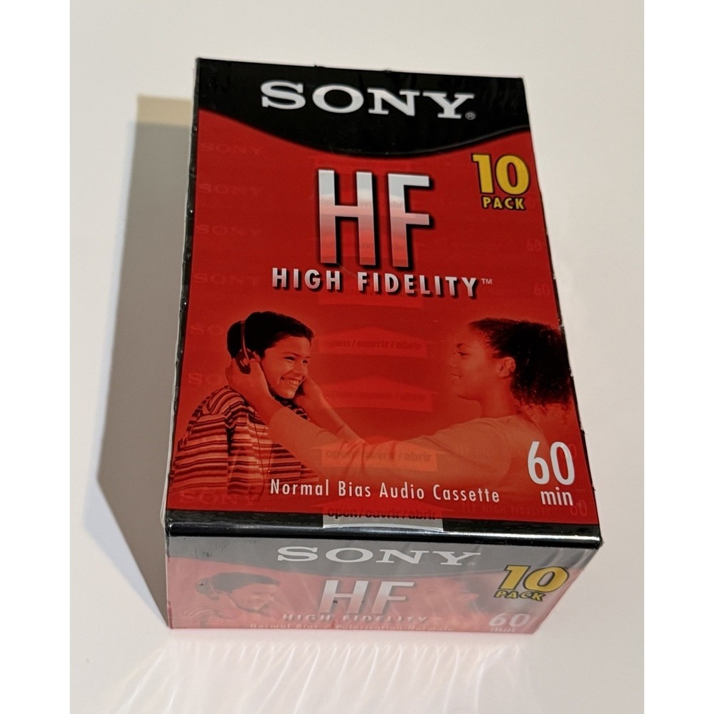 10 Pack Sony HF 60 Minute High Fid. Normal Bias Audio Cassette Tapes New